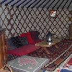 Inside Sunshine Yurt